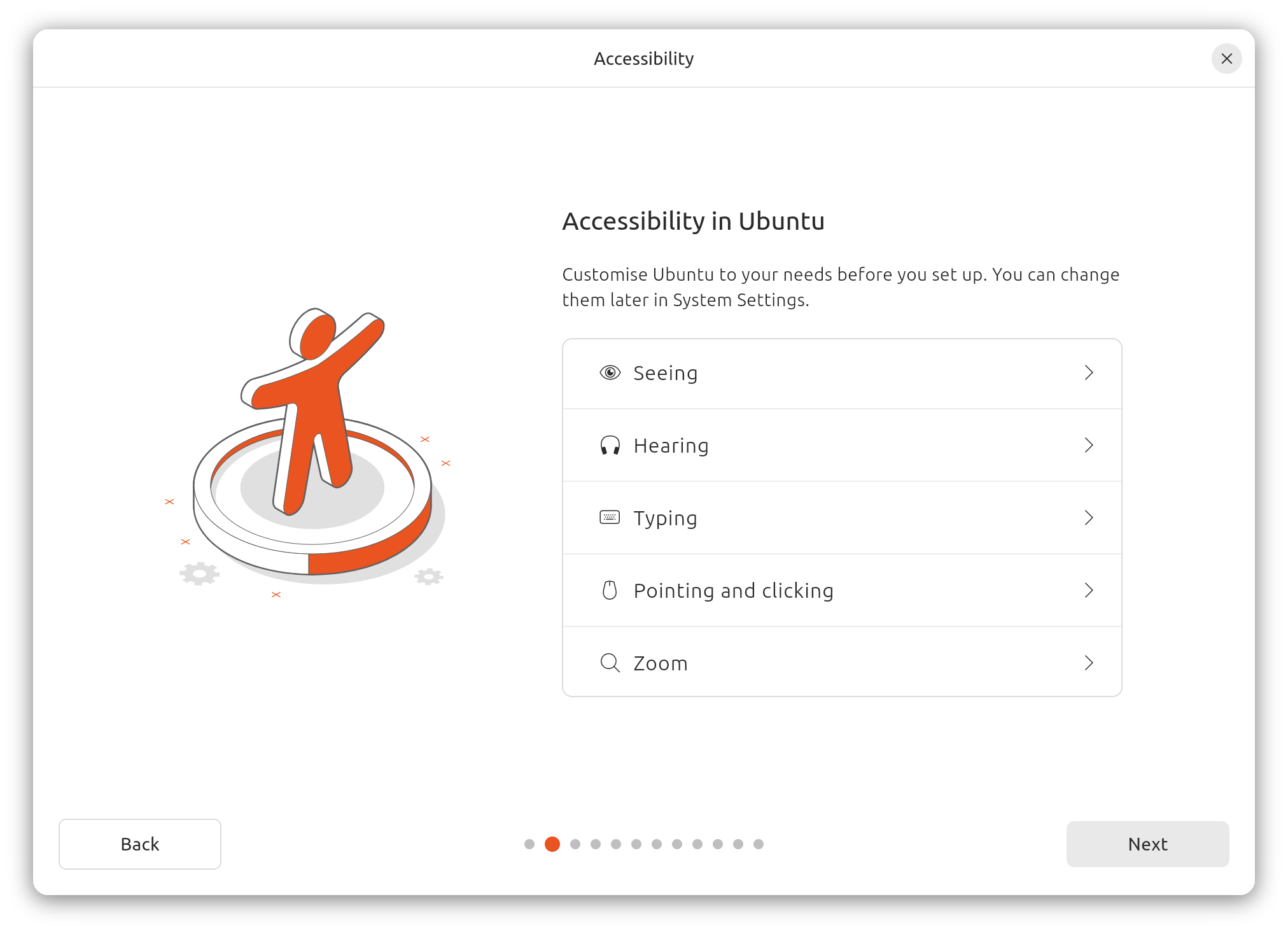 Ubuntu Installation Accessibility Options